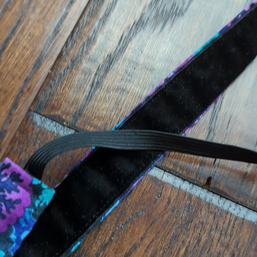 Bundle of 3 Owl/Chevron/Batik Non-Slip Velvet Backed Stretchy Headbands